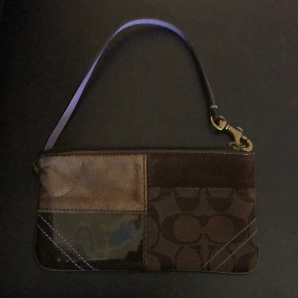 Coach multi- fabric clutch, (circa 2000)